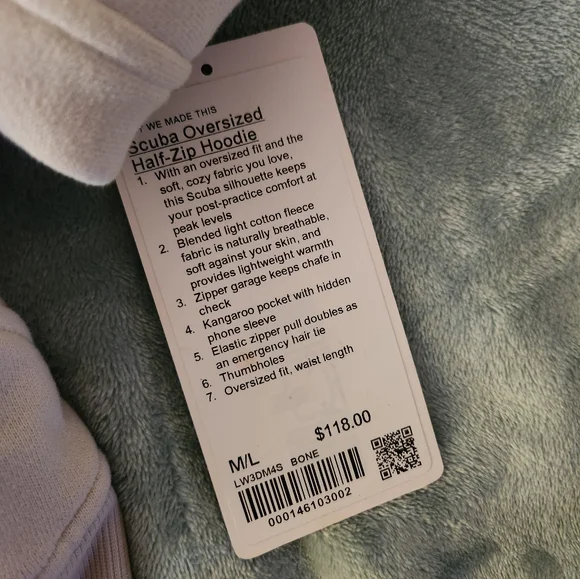 Lululemon Oversized Scuba Half Zip Cropped Hoodie - Picture 6 of 6